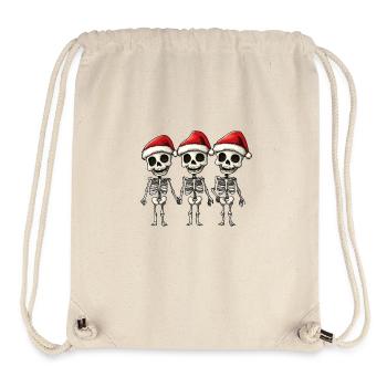 Drôle de Noël squelette - Sac à cordon recyclé Stanley/Stella - blanc naturel - Devant