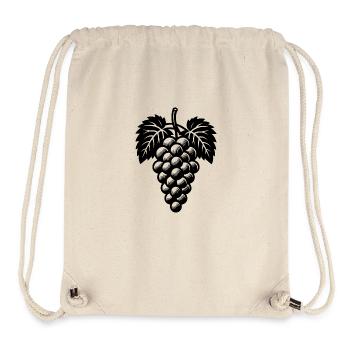 Weinreben Weintrauben und Blättern - Stanley/Stella recycelter Gym Bag - Naturweiß - Vorne