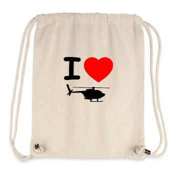 Helicopter - Stanley/Stella Recycled Gym Bag - natural - Front