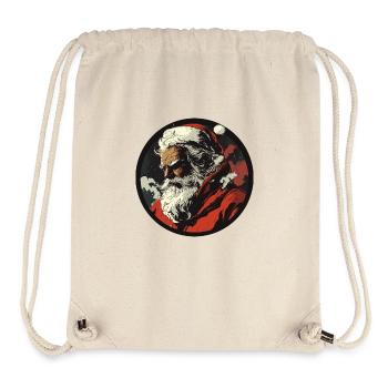 Der Nachdenkliche Weihnachtsmann - Stanley/Stella recycelter Gym Bag - Naturweiß - Vorne