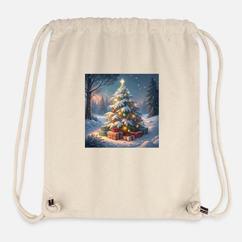 Christmas Tree - Stanley/Stella Recycled Gym Bag - natural