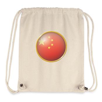 China Emblem - Stanley/Stella recycelter Gym Bag - Naturweiß - Vorne