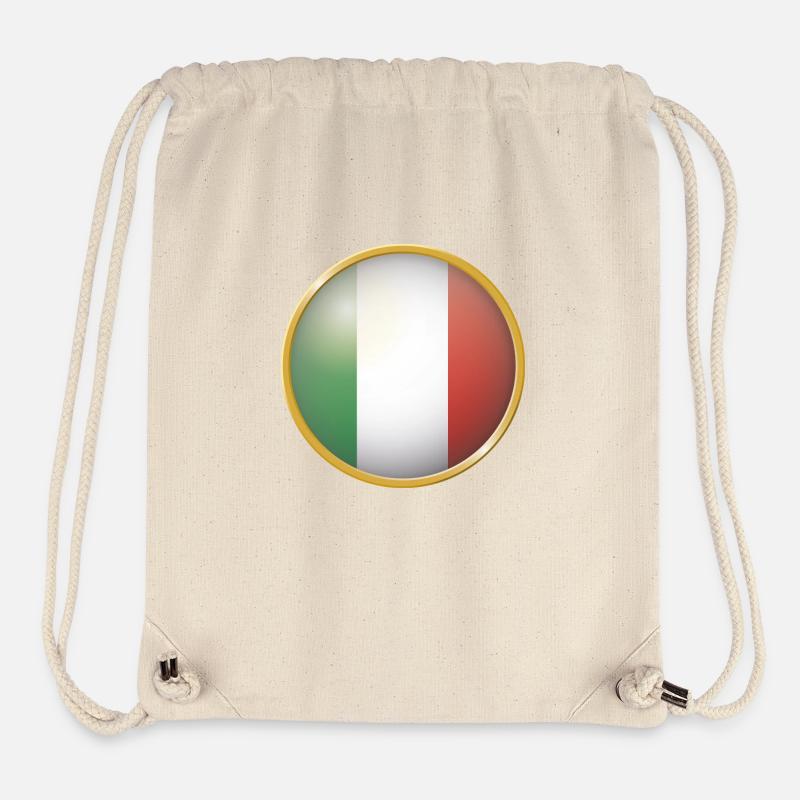 Italien Emblem - Stanley/Stella recycelter Gym Bag - Naturweiß