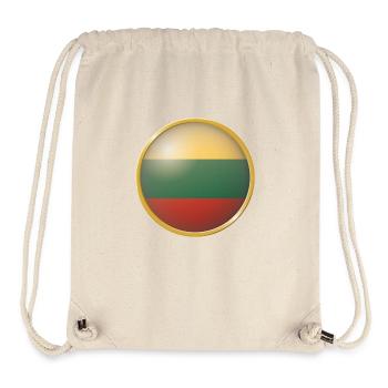 Litauen Emblem - Stanley/Stella recycelter Gym Bag - Naturweiß - Vorne