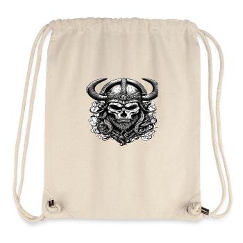 Viking Skull - Stanley/Stella Recycled Gym Bag - natural - Front