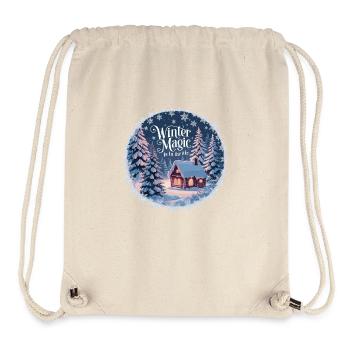 Winter Magic is in the Air – Winterlandschaft - Stanley/Stella recycelter Gym Bag - Naturweiß - Vorne