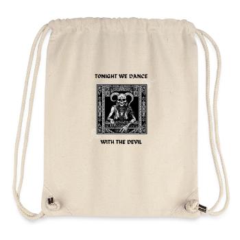 Tonight we dance with the Devil - Techno Design - Stanley/Stella recycelter Gym Bag - Naturweiß - Vorne