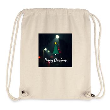 Happy Christmas - Stanley/Stella Recycled Gym Bag - natural - Front