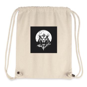 The Moon Lion - Stanley/Stella Recycled Gym Bag - natural - Front