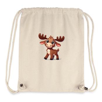 Moose Comic - Stanley/Stella Recycled Gym Bag - natural - Front