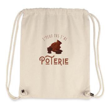 I Can't I Have Pottery - Geschenkidee - Stanley/Stella recycelter Gym Bag - Naturweiß - Vorne