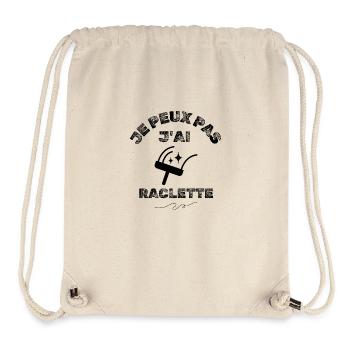 Raclette Ich kann nicht Ich habe Raclette Team Raclette - Stanley/Stella recycelter Gym Bag - Naturweiß - Vorne