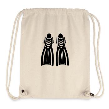 Taucherzubehör Gerätetaucher Flossen - Stanley/Stella recycelter Gym Bag - Naturweiß - Vorne