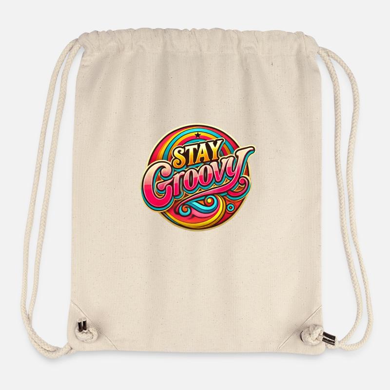 70s Groove - Stanley/Stella recycelter Gym Bag - Naturweiß