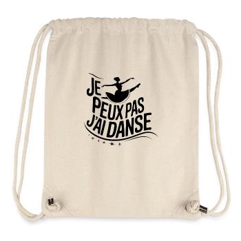 Ich kann nicht, ich habe getanzt - Stanley/Stella recycelter Gym Bag - Naturweiß - Vorne