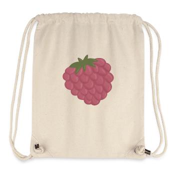 Himbeere - Stanley/Stella recycelter Gym Bag - Naturweiß - Vorne