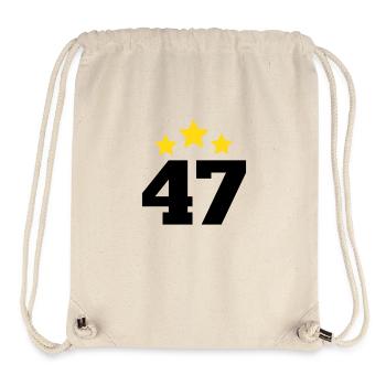 47 Years Star - 47th Anniversary Gift - Stanley/Stella Recycled Gym Bag - natural - Front