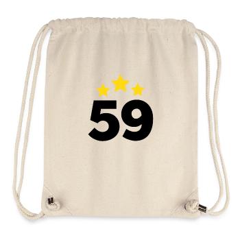 59 Years Star - 59th Anniversary Gift - Stanley/Stella Recycled Gym Bag - natural - Front