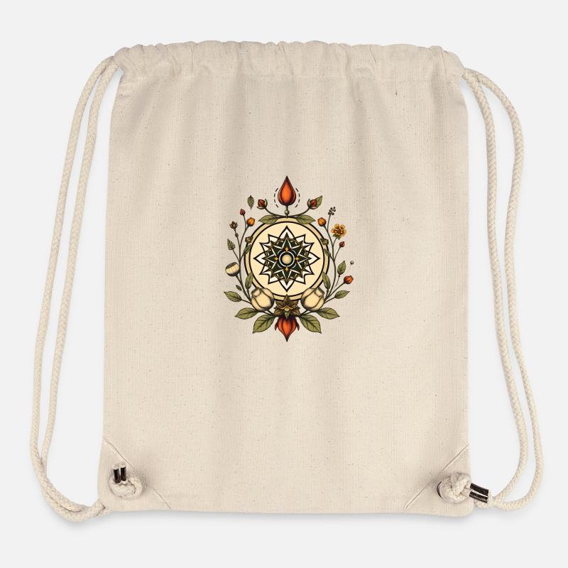 Natural Geometry 001 - Stanley/Stella Recycled Gym Bag - natural