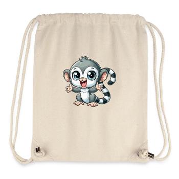 Ring-tailed lemur - Stanley/Stella Recycled Gym Bag - natural - Front