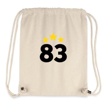 83 Years Star - 83rd Anniversary Gift - Stanley/Stella Recycled Gym Bag - natural - Front