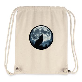 Loup hurlant 3458647 - Sac à cordon recyclé Stanley/Stella - blanc naturel - Devant