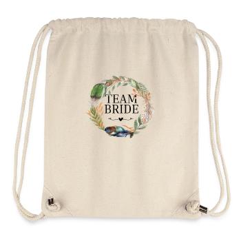 Team bridle wreath boho flowers - Stanley/Stella Recycled Gym Bag - natural - Front