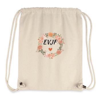 Evjf florale watercolor - assorti - Sac à cordon recyclé Stanley/Stella - blanc naturel - Devant