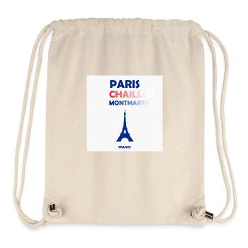 Paris, France - Sac à cordon recyclé Stanley/Stella - blanc naturel - Devant