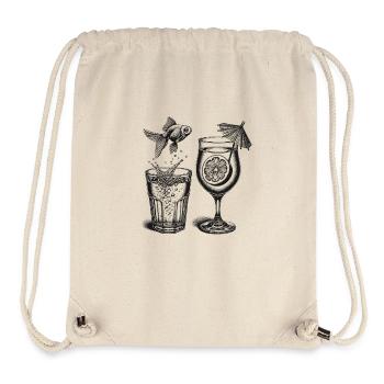 Goldfisch - Stanley/Stella recycelter Gym Bag - Naturweiß - Vorne