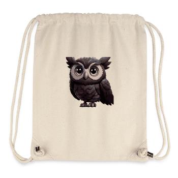 Eule Comic - Stanley/Stella recycelter Gym Bag - Naturweiß - Vorne
