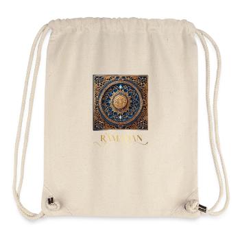 Ramadan Gift Eid Mubarak Islam Allah Muslim - Stanley/Stella Recycled Gym Bag - natural - Front