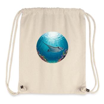 Mantarochen in der Sonne - Stanley/Stella recycelter Gym Bag - Naturweiß - Vorne