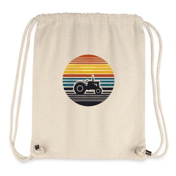 Oldtimer Traktor Farmer Landwirtschaft Traktoren - Stanley/Stella recycelter Gym Bag - Naturweiß - Vorne