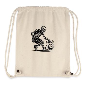 Skeletons Playing Halloween Basketball - Stanley/Stella Recycled Gym Bag - natural - Front
