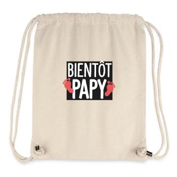 Bald Opa Geschenk Zukunft Opa - Stanley/Stella recycelter Gym Bag - Naturweiß - Vorne