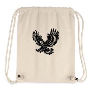 Machtvoller Jagd Adler mit scharfen Krallen - Stanley/Stella recycelter Gym Bag - Naturweiß - Vorne
