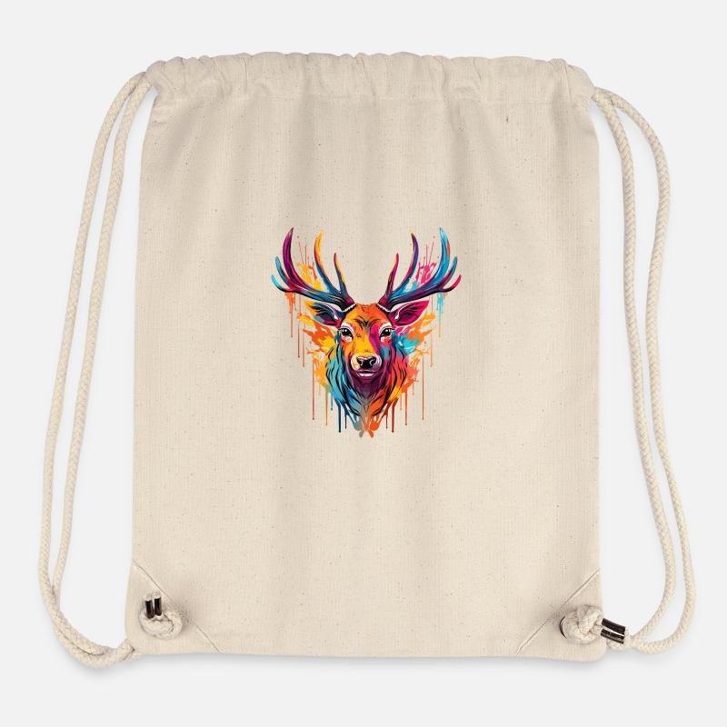 Colour-coloured stag - Stanley/Stella Recycled Gym Bag - natural
