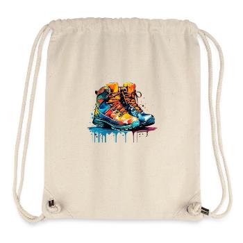 Bunte Schuhe - Stanley/Stella recycelter Gym Bag - Naturweiß - Vorne
