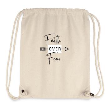 faith over fear - Stanley/Stella recycelter Gym Bag - Naturweiß - Vorne