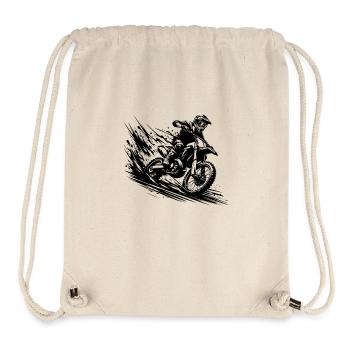 Matsch Offroad Enduro Abenteuer Zeichnung - Stanley/Stella recycelter Gym Bag - Naturweiß - Vorne