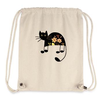Katze - Stanley/Stella recycelter Gym Bag - Naturweiß - Vorne