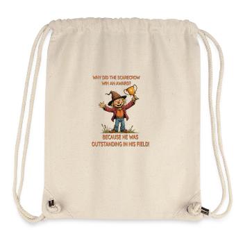 Gewinnende Vogelscheuche - Stanley/Stella recycelter Gym Bag - Naturweiß - Vorne