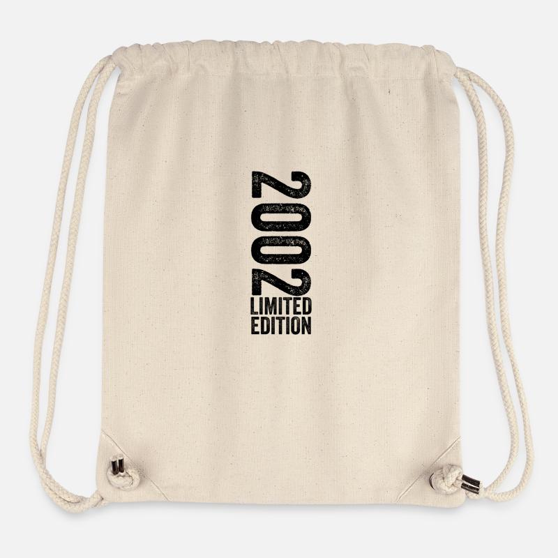 2002 Limitiertes Geburtstagsgeschenk 2002 - Stanley/Stella recycelter Gym Bag - Naturweiß