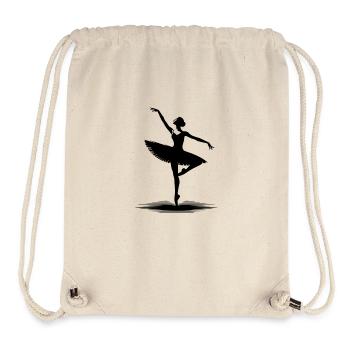 Équilibre parfait du ballet dans le mouvement de danse - Sac à cordon recyclé Stanley/Stella - blanc naturel - Devant