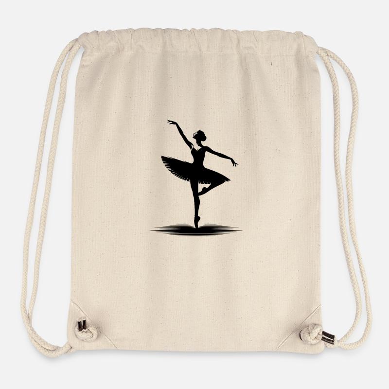 Équilibre parfait du ballet dans le mouvement de danse - Sac à cordon recyclé Stanley/Stella - blanc naturel