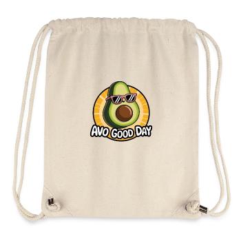 Avo Good Day – Funny Avocado Cartoon - Stanley/Stella Recycled Gym Bag - natural - Front