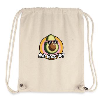 Avo Good Day – Funny Avocado Cartoon - Stanley/Stella Recycled Gym Bag - natural - Front