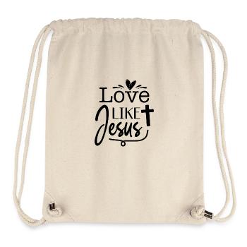 Liebe wie Jesus - Stanley/Stella recycelter Gym Bag - Naturweiß - Vorne