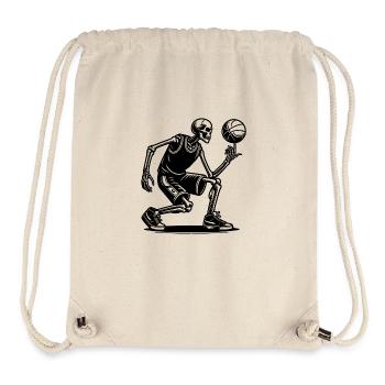 Cool Basketball Halloween Player Skeleton Sport - Stanley/Stella Recycled Gym Bag - natural - Front